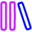 Media Library Music Content Icon from Plump Neon Set