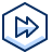 Fast Forward Hexagon Icon from Cyber Duotone Set