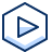 Play Media Video Hexagon Icon from Cyber Duotone Set