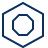 Record Media Hexagon Icon from Cyber Line Set