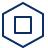 Stop Media Hexagon Icon from Cyber Line Set