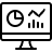 Pie Line Graph Desktop Icon from Streamline Light 3.0 Set