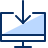 Computer Screen Imac Download Icon from Cyber Duotone Set
