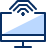 Computer Screen Imac Wifi Icon from Cyber Duotone Set