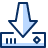 Harddrive Disk Download 3 Icon from Cyber Duotone Set