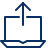 Laptop Upload Icon from Cyber Line Set