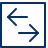 Left Right Traffic Data Transfer Square Icon from Cyber Line Set