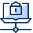 Network Laptop Lock Encrypt Icon from Cyber Duotone Set