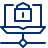 Network Laptop Lock Encrypt Icon from Cyber Line Set