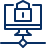 Network Screen Imac Lock Encrypt Icon from Cyber Line Set