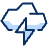 Cloud Flash Icon from Cyber Duotone - Free Set