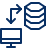 Database Data Transfer Computer Imac 3 Icon from Cyber Line Set