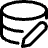 Database Edit Icon from Streamline Regular 3.0 Set