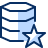 Database Favorite Star Icon from Cyber Duotone Set