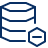 Database Subtract Icon from Cyber Line Set