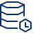 Database Time Icon from Cyber Line Set