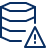 Database Warning Icon from Cyber Line Set