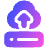 Server Cloud Drive Upload Backup Icon from Plump Gradient Set