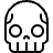 Skull 1 Icon from Streamline Light 3.0 Set