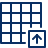 Grid Upload Icon from Cyber Line Set