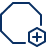 New Octagon Icon from Cyber Line Set