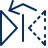 Reflect Copy Left Icon from Cyber Line Set