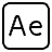 Adobe After Effects Logo Icon from Logos Line - Free Set