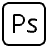 Adobe Photoshop Logo Icon from Logos Line - Free Set