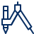 Compasses Icon from Cyber Line Set