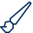 Paint Brush 1 Icon from Cyber Line Set