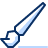 Paint Brush 1 Icon from Cyber Duotone Set