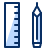 Pencil Ruler Icon from Cyber Duotone Set