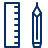 Pencil Ruler Icon from Cyber Line Set
