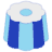 Flower Pudding Line Shade Element from Volumetric Shapes Set