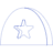 Circle Half Star Line Element from Volumetric Shapes Set