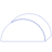 Circle Half Up Line Element from Volumetric Shapes Set