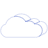Cloud Line 1 Element from Volumetric Shapes Set