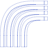 Curve Rainbow Way 1 Line Element from Volumetric Shapes Set