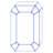 Diamond Line Element Abstract Dimension Diamond Line Element from Volumetric Shapes Set
