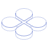 Flower 3 Line Element from Volumetric Shapes Set