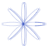 Flower Star Line Element from Volumetric Shapes Set