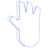Hand 1 Line Element from Volumetric Shapes Set