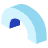 Curve Half Shade Element from Volumetric Shapes Set