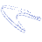 Boomerang Wireframe Element from Volumetric Shapes Set