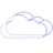 Cloud Wireframe 1 Element from Volumetric Shapes Set