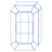 Diamond Wireframe Element Abstract Dimension Diamond Wireframe Element from Volumetric Shapes Set