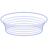 Elipse Bowl Wireframe Element from Volumetric Shapes Set