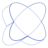 Elipse Crossl Wireframe Element from Volumetric Shapes Set