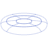 Elipse Double Wireframe Element from Volumetric Shapes Set