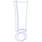 Exclamation Mark Wireframe Element from Volumetric Shapes Set